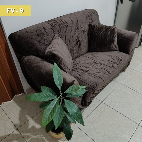FUNDA SOFÁ TERCIOPELO FV-9 [Talla 1-2 asientos]